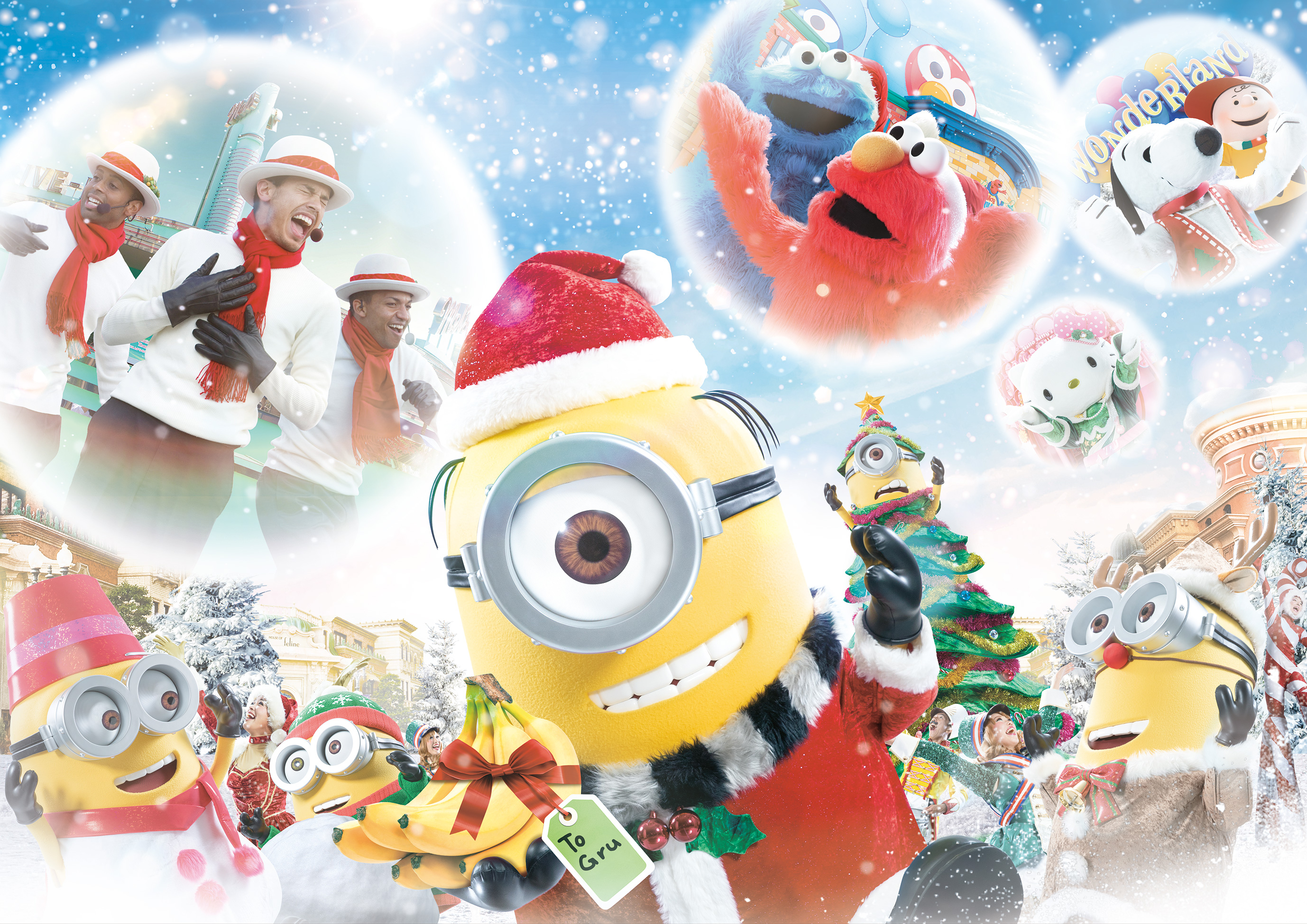 キャラクターたちと一緒に笑顔になれる ハッピー クリスマス ストリート パーティ が新登場 ｕｓｊ 11 13 12 27 大阪ミナミじゃーなる